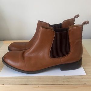 Clarks brown leather boots, Women’s size 9.5
